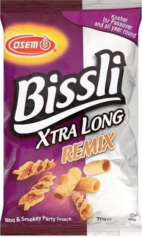 Osem Bissli Xtra Long Remix Bbq & Smokey Party Snack packshot