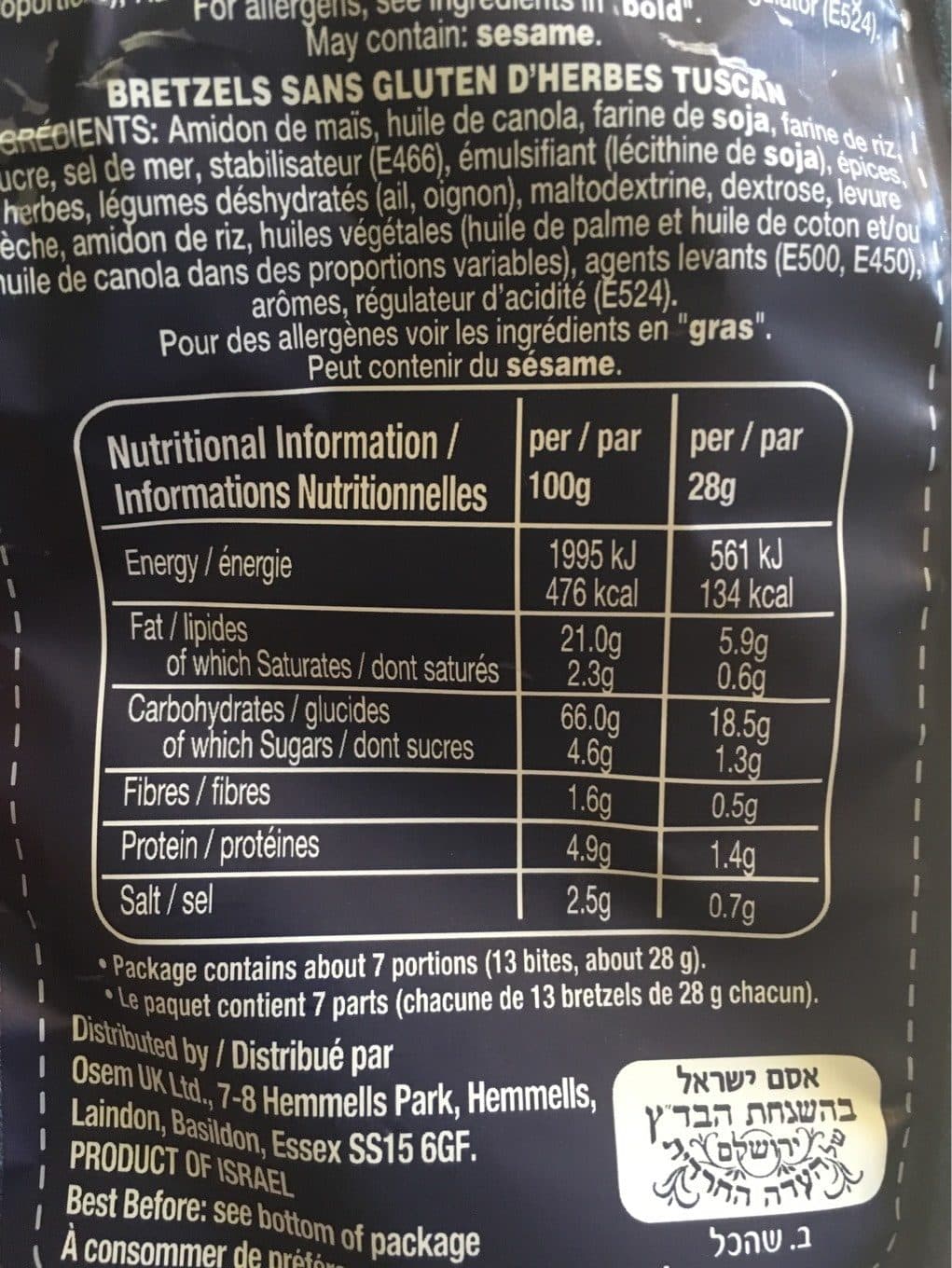Gratify Gratify - Gluten Free Tuscan Herb Bites packshot