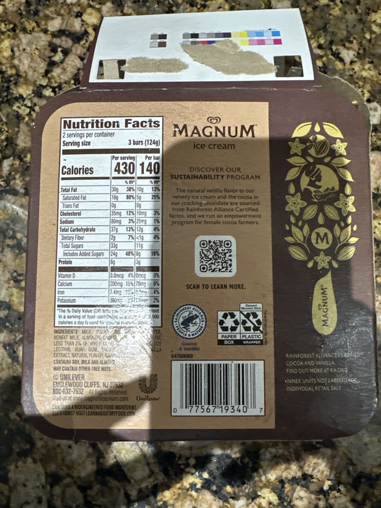 Magnum Magnum Ice Cream Mini Almond packshot