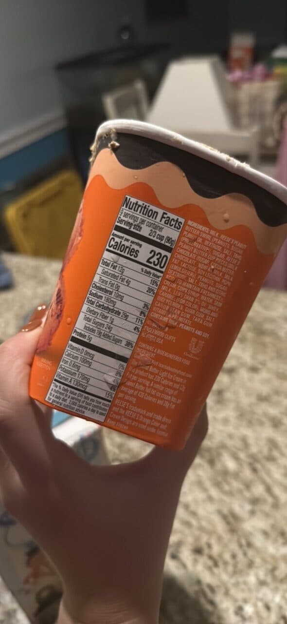 Reese's Peanut Butter Ice Cream packshot