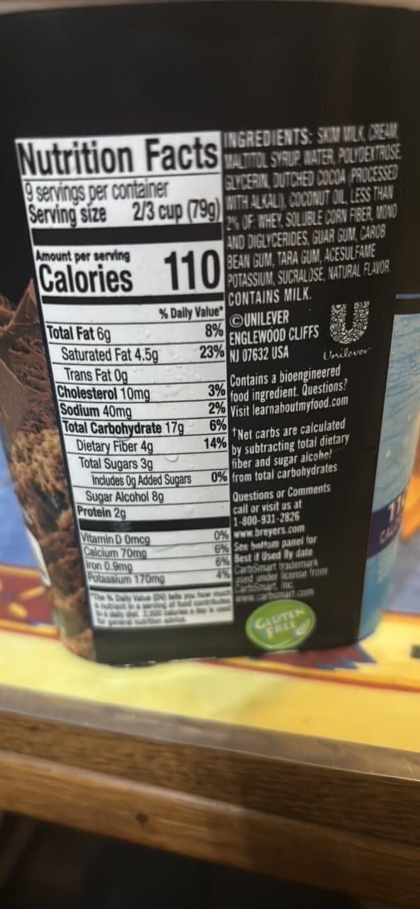 Breyers Frozen Dairy Dessert packshot