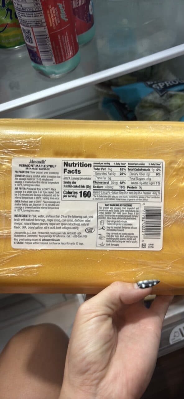 Johnsonville Vermont Maple Syrup Sausage packshot