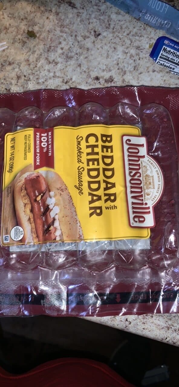 Johnsonville Beddar with Cheddar Smoked Sausage packshot