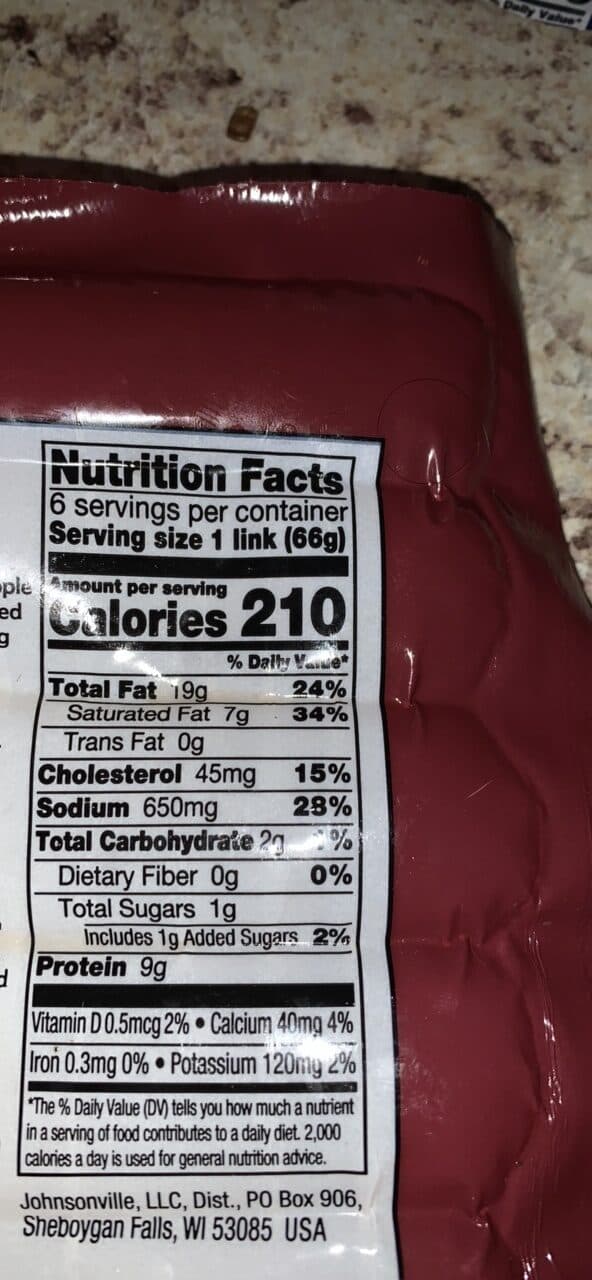 Johnsonville Beddar with Cheddar Smoked Sausage packshot