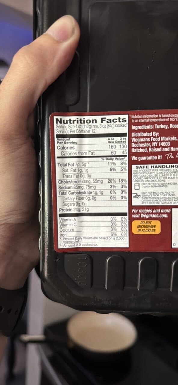 Wegmans Ground Turkey packshot