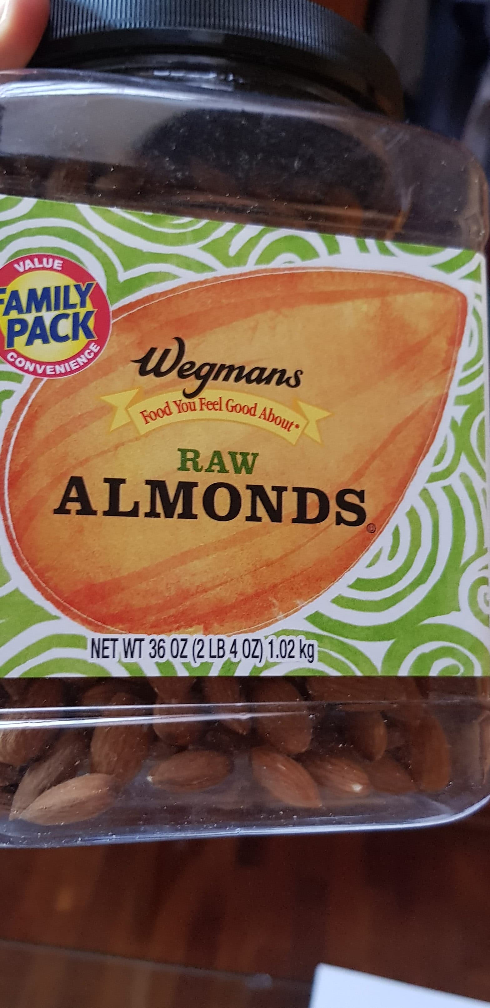 Wegmans Raw Almonds packshot