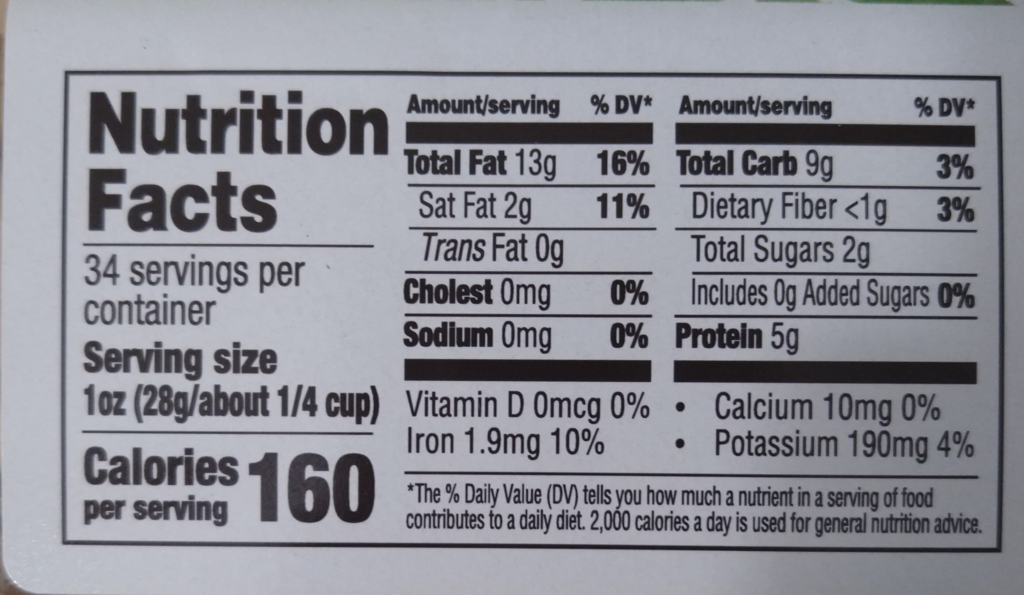 Wegmans Raw Whole Cashews packshot