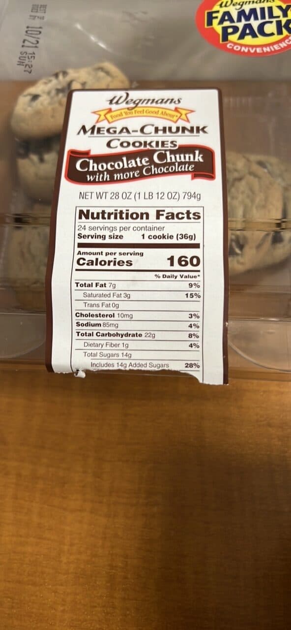 Wegmans Mega-Chunk Cookies Chocolate Chunk with more Chocolate packshot