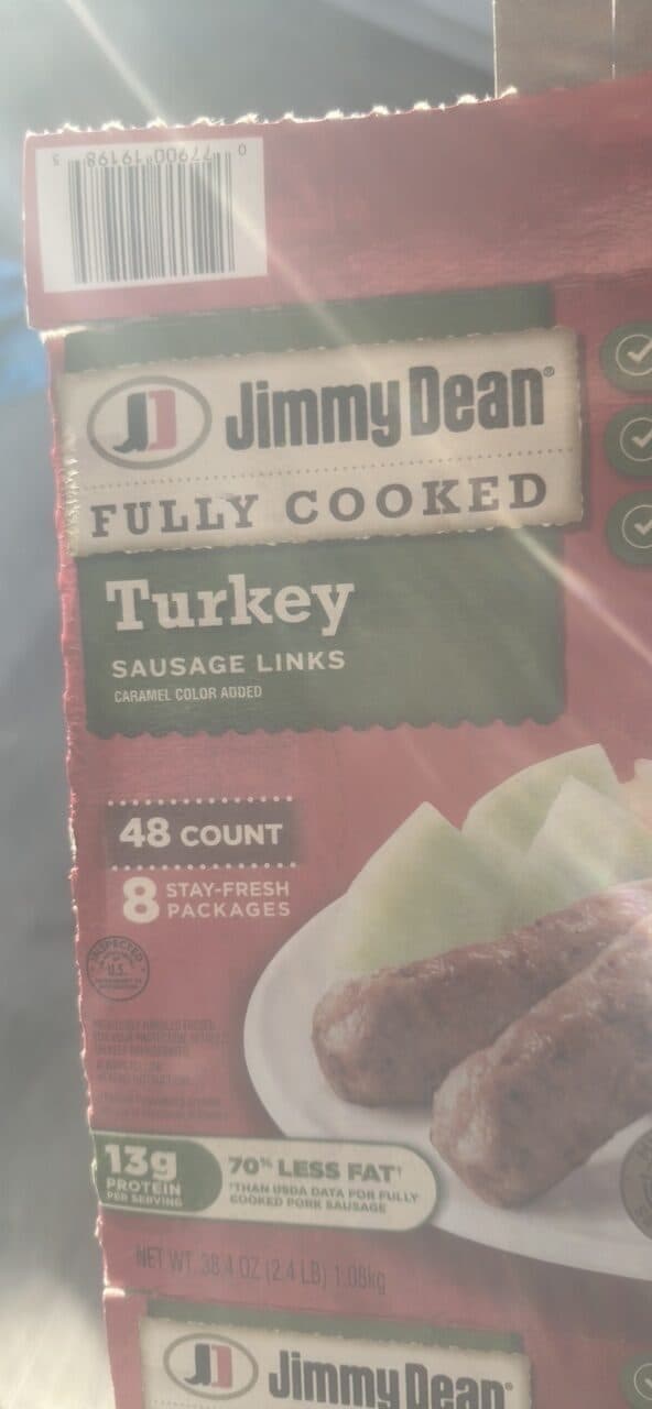 Jimmy Dean Turkey Sausage Links packshot