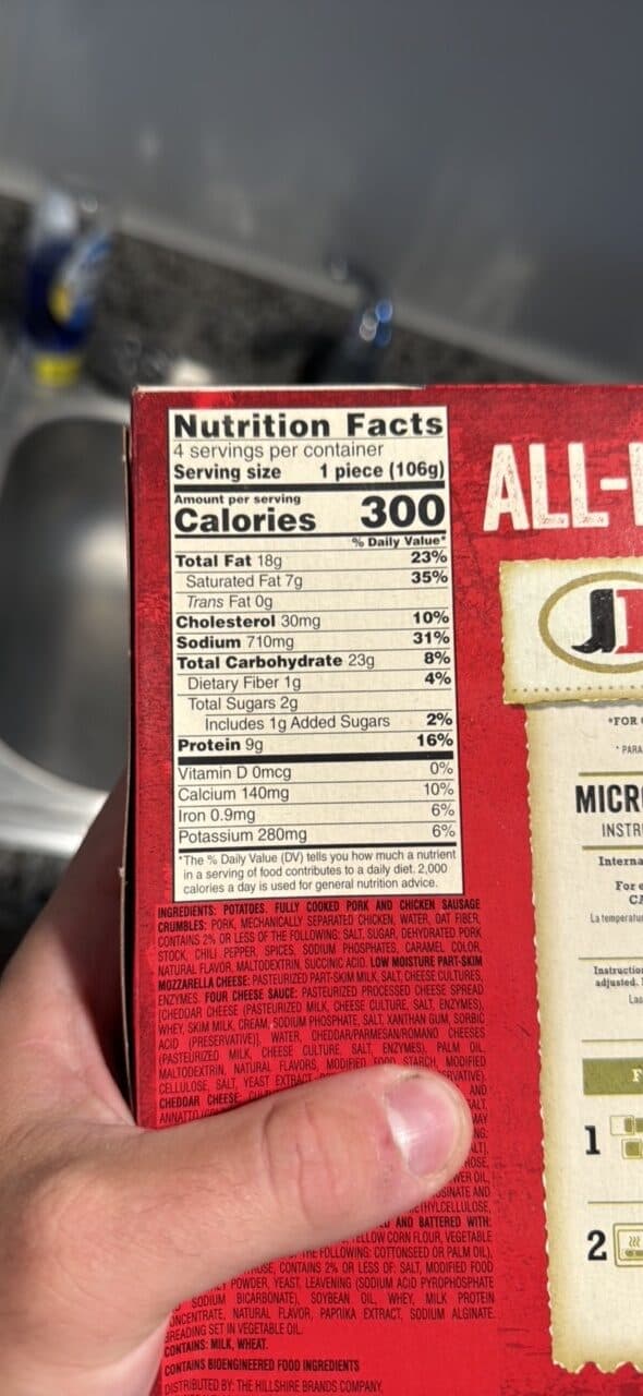 Jimmy Dean Stuffed Hash Browns Meat Lovers packshot