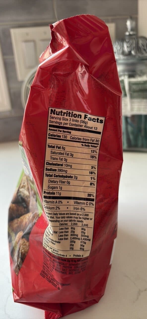 Jimmy Dean Turkey Sausage Links packshot