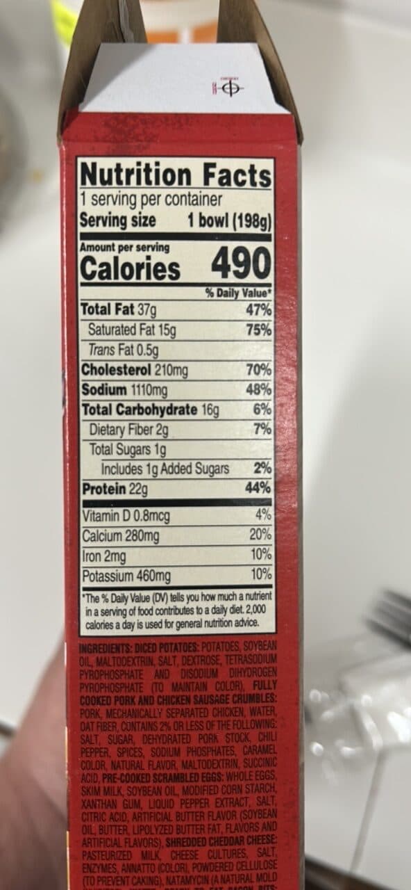 Jimmy Dean Breakfast Bowl Meat Lovers packshot
