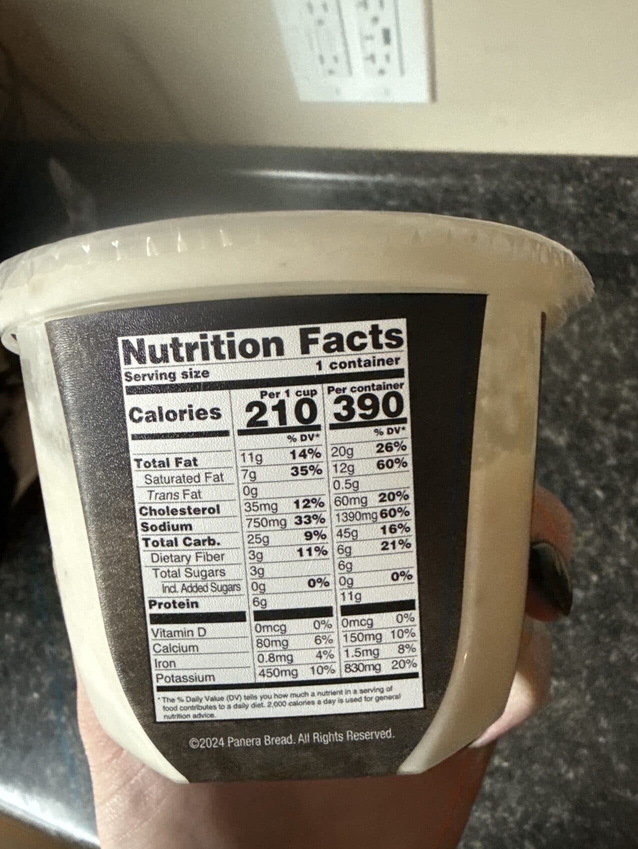 Panera Bread Baked Potato Soup packshot
