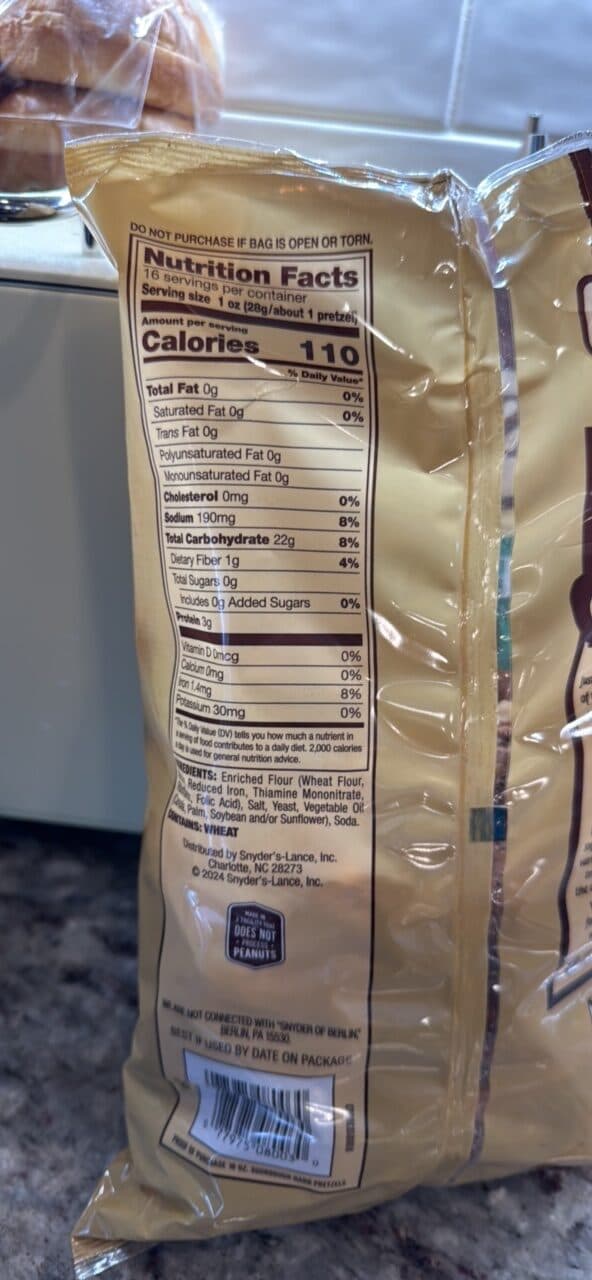 Snyder's of Hanover Sourdough Hard Pretzels packshot