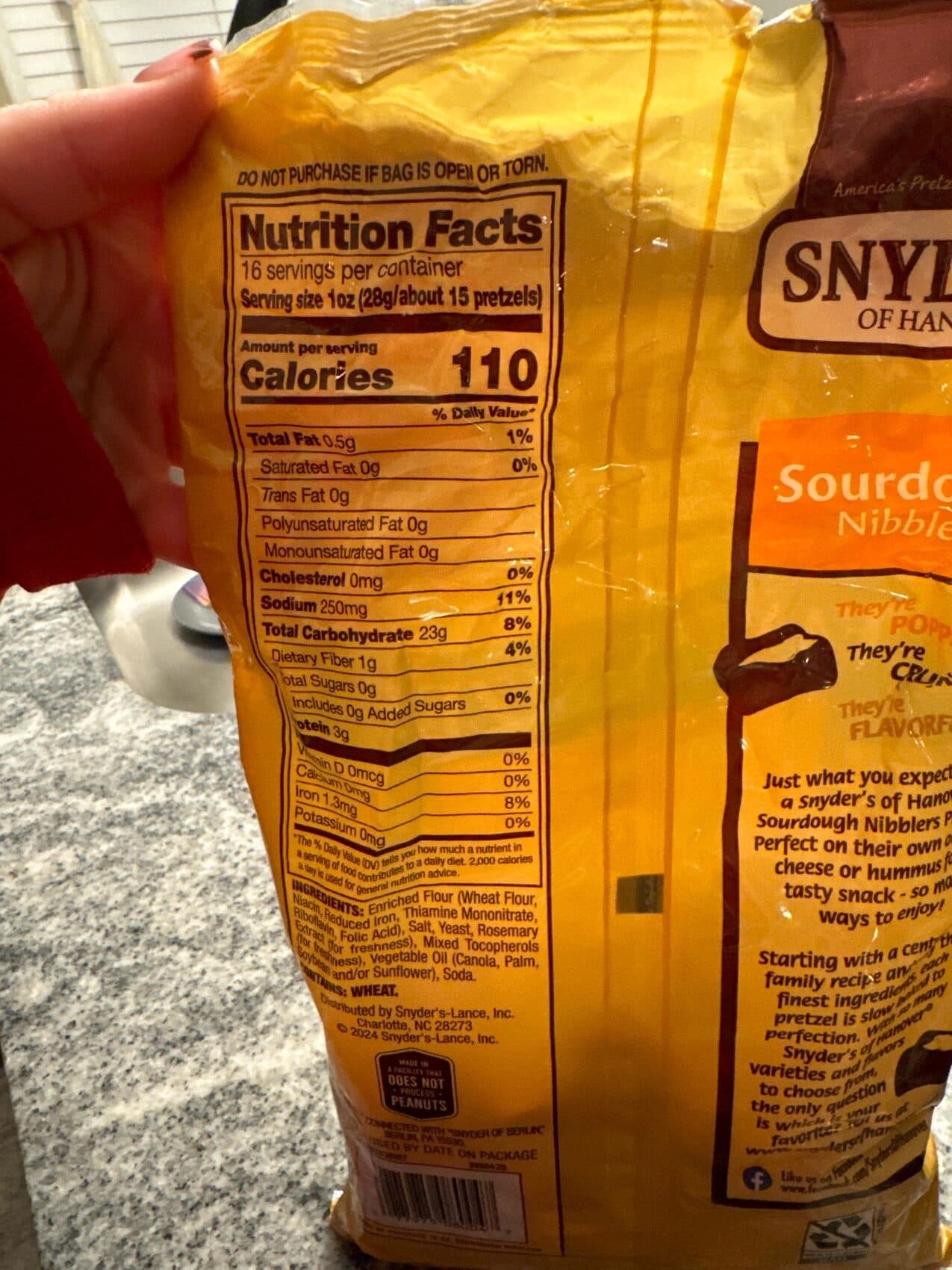 Snyder's of Hanover Sourdough Nibblers packshot