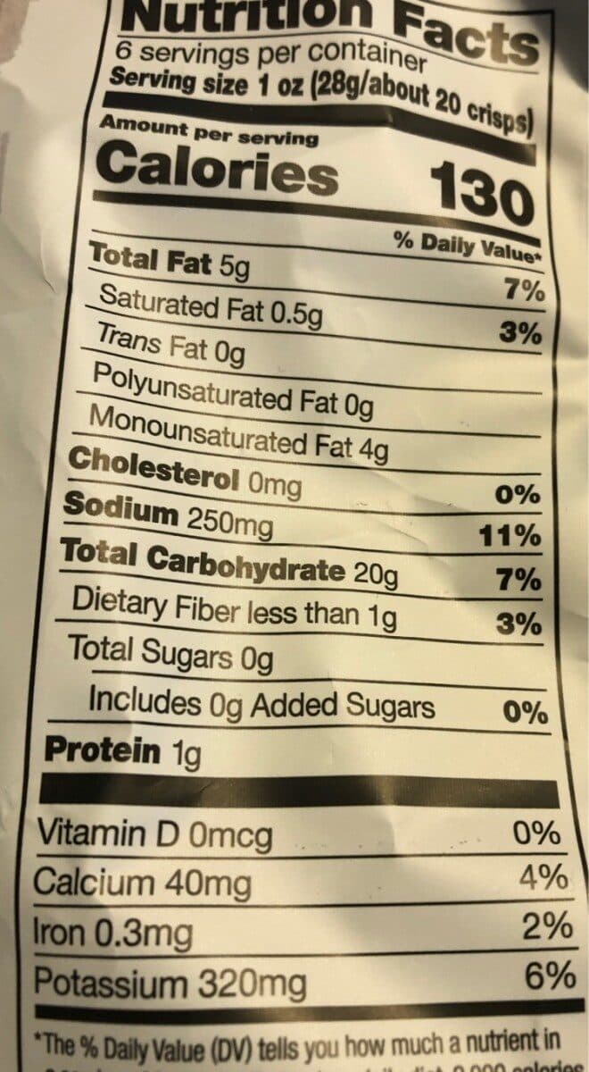 Snyder's-Lance Inc. Sea Salt Garden Veggie Crisps packshot