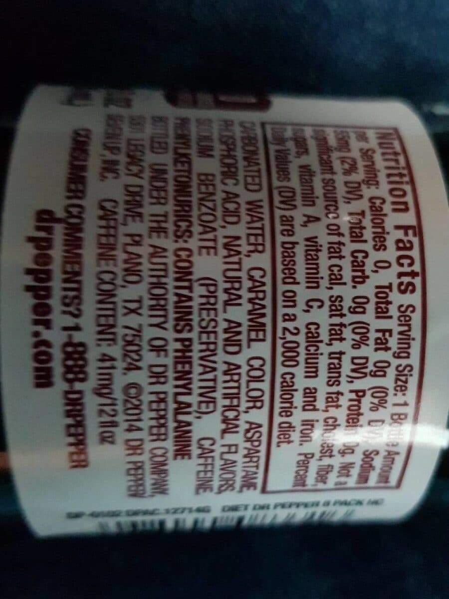 Dr Pepper Diet Dr Pepper packshot