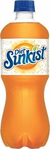 Sunkist Diet orange soda packshot