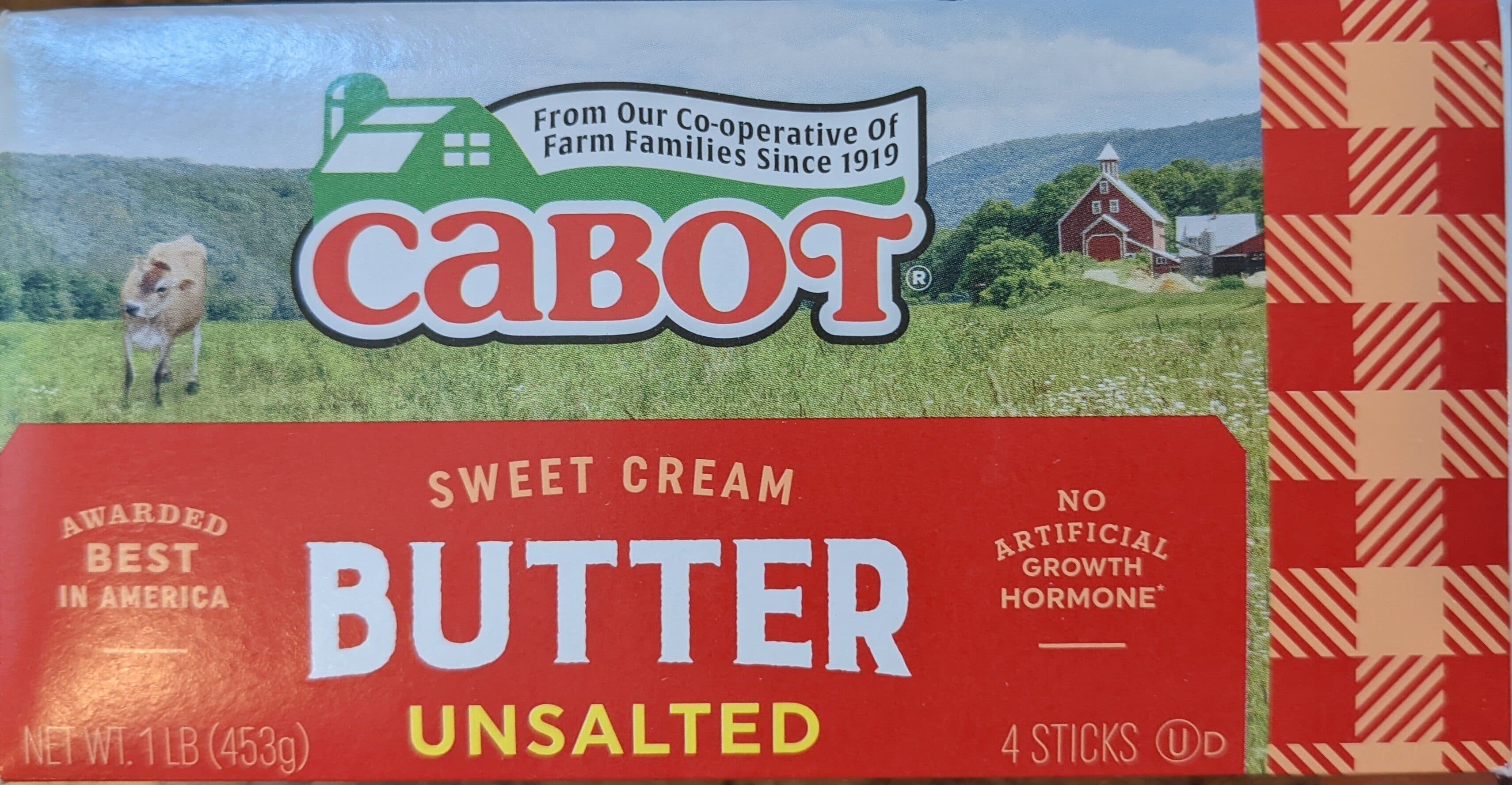 Cabot Natural Creamery Butter packshot
