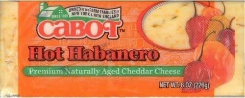 Cabot Premium Naturally Aged Cheddar Cheese, Hot Habanero packshot