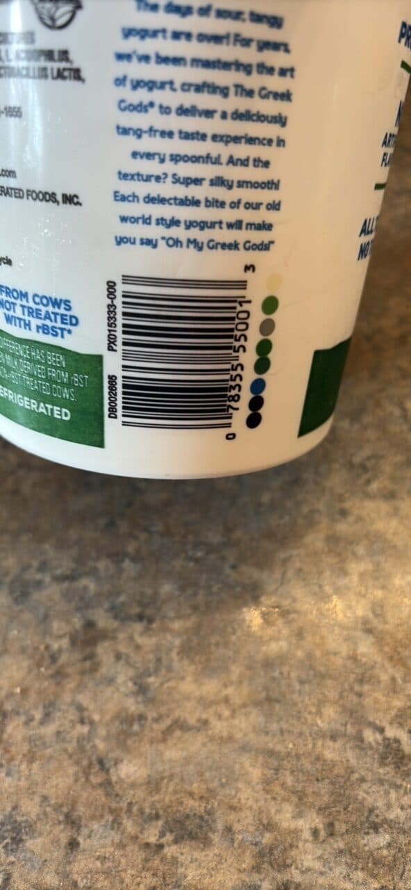 Greek gods Plain yogurt packshot