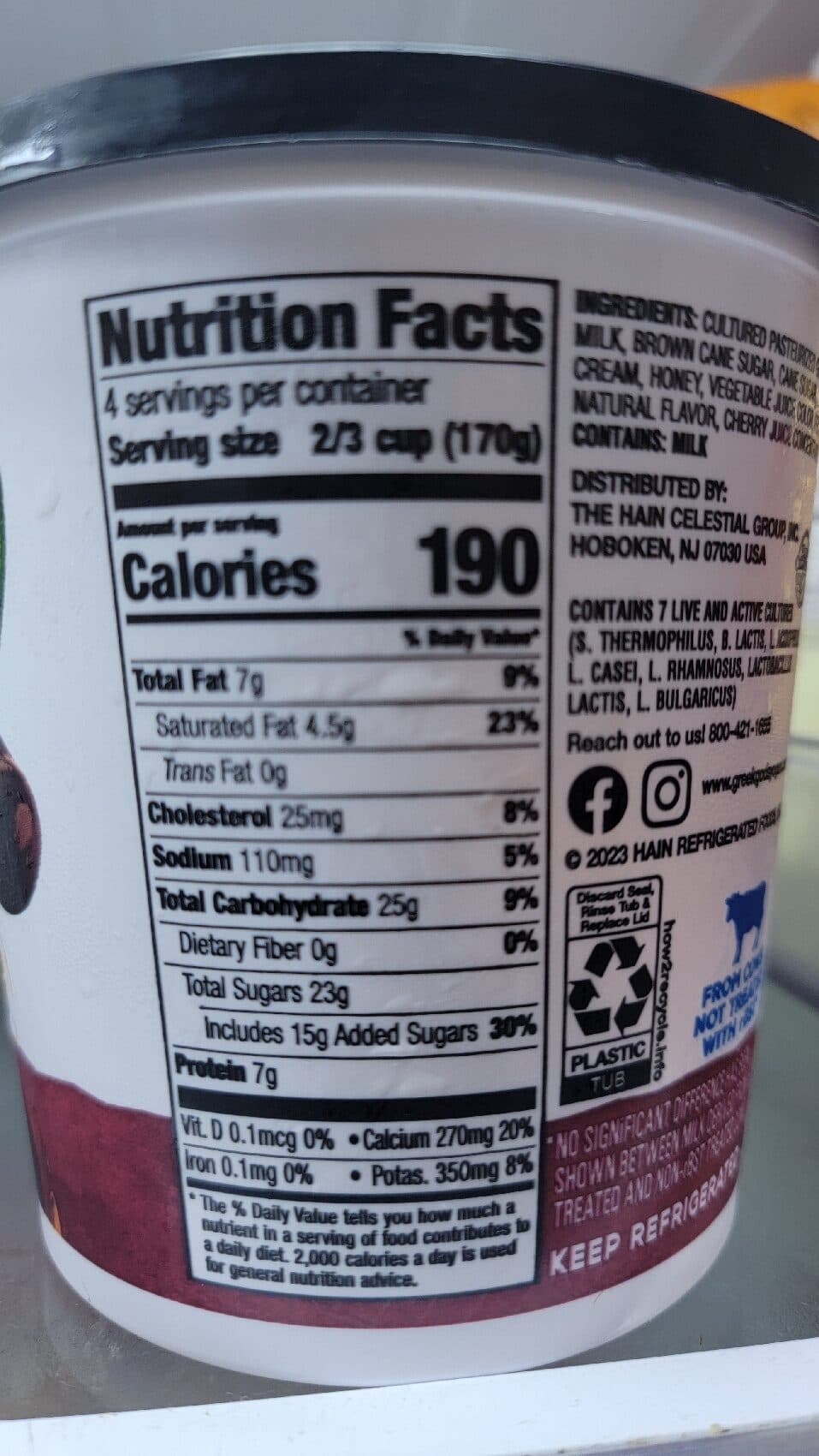 The Greek Gods Greek black cherry 24oz packshot
