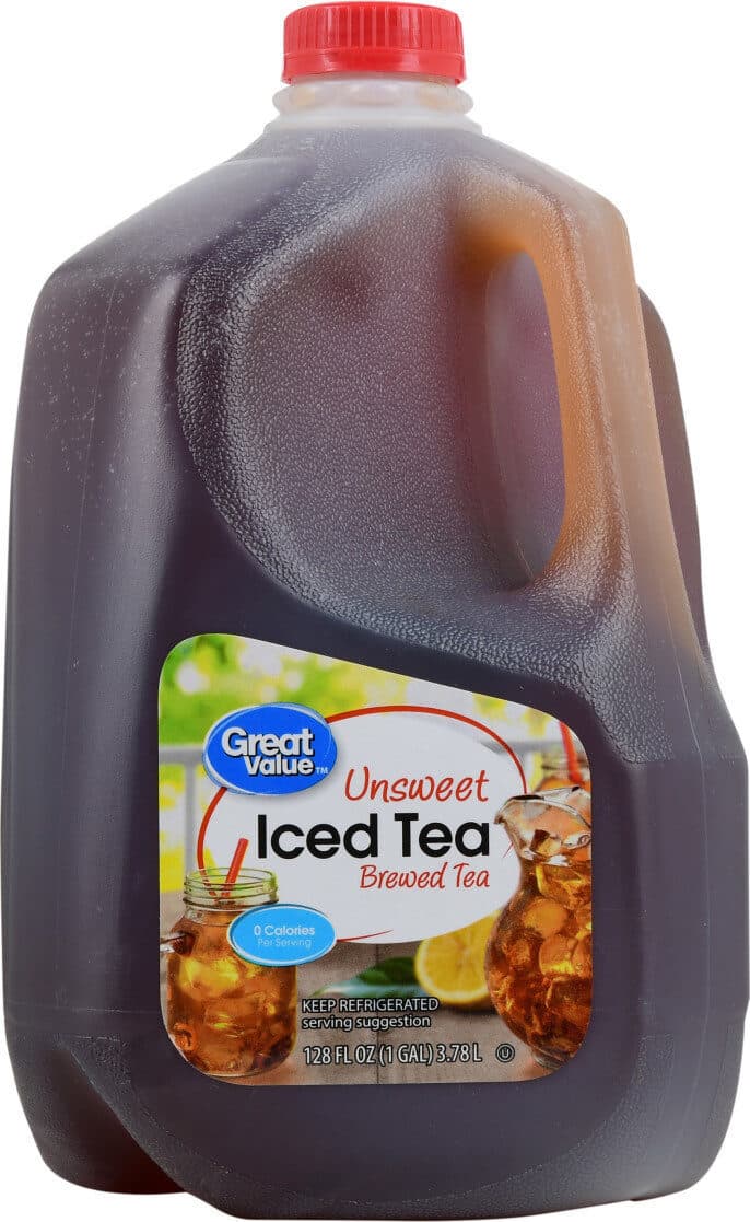 Great Value Unsweet Brewed Iced Tea packshot