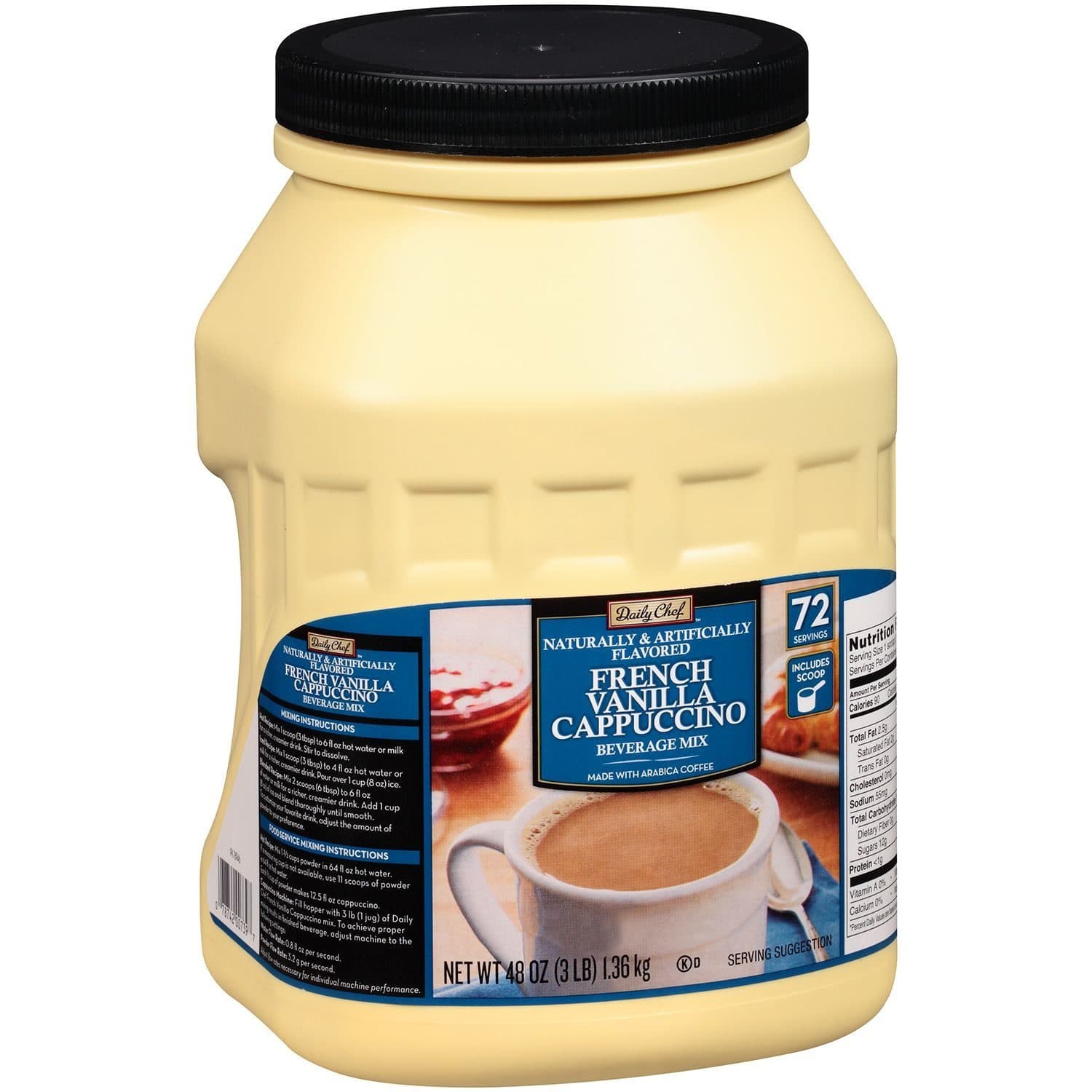 Sam's West Sam's west, daily chef cappuccino beverage mix coffee, french vanilla packshot