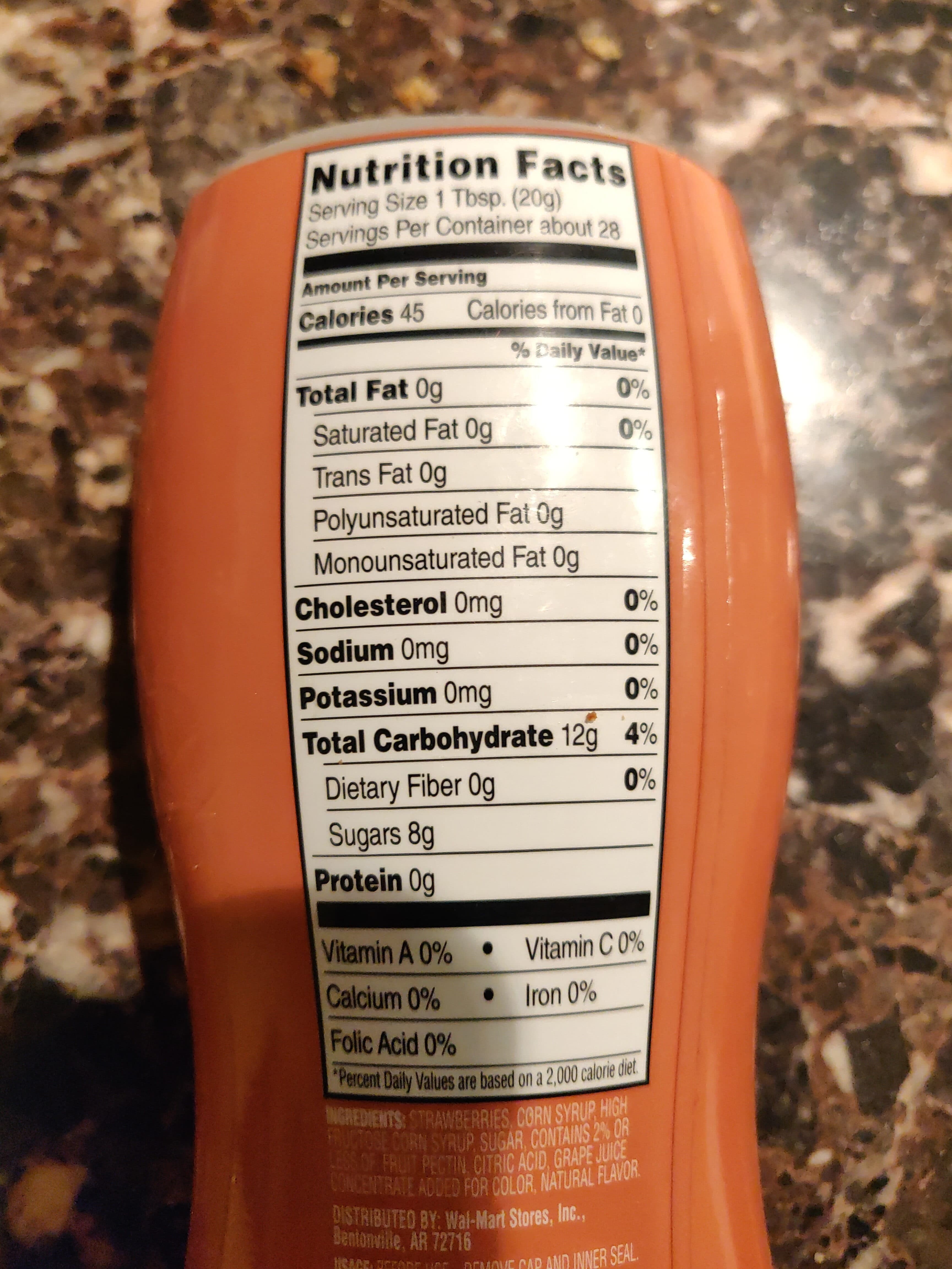 Great Value Strawberry Fruit Spread packshot