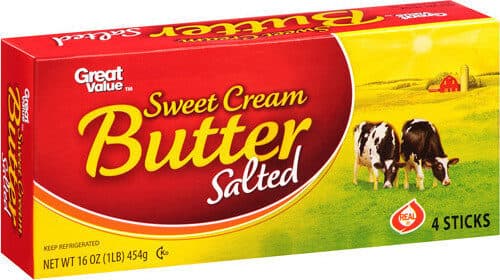 Great Value Sweet Cream Butter Salted packshot