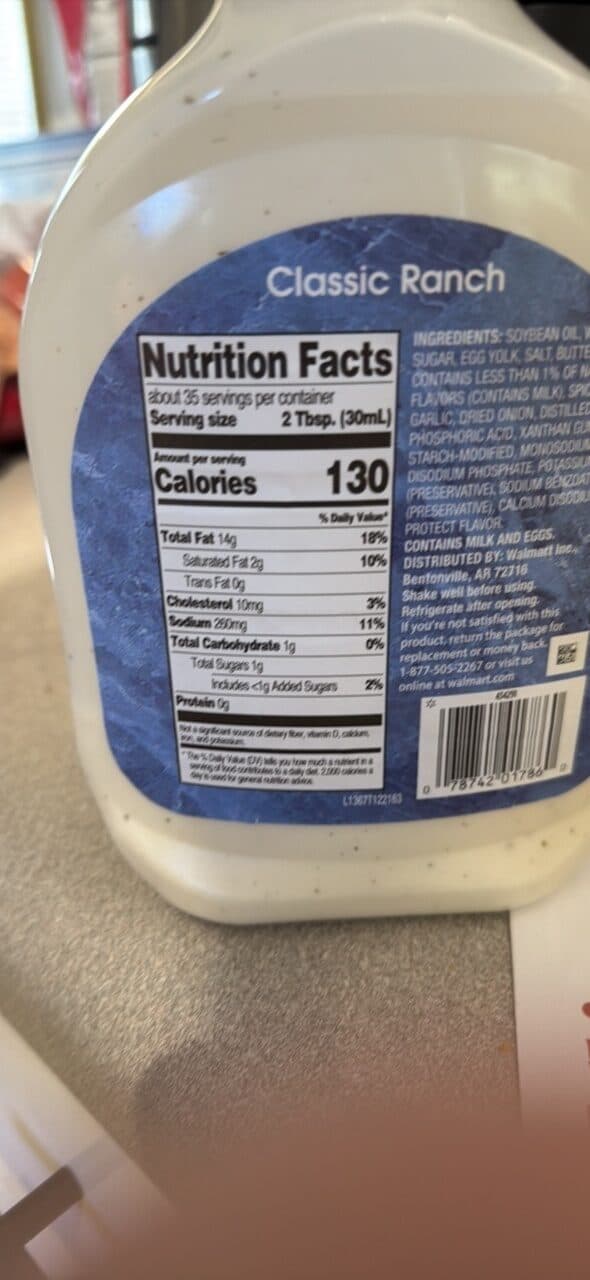 Great Value Classic Ranch Dressing & Dip packshot