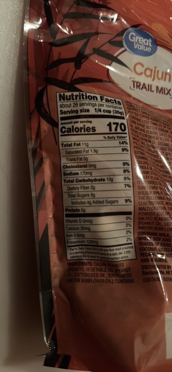 Great Value Cajun Trail Mix packshot