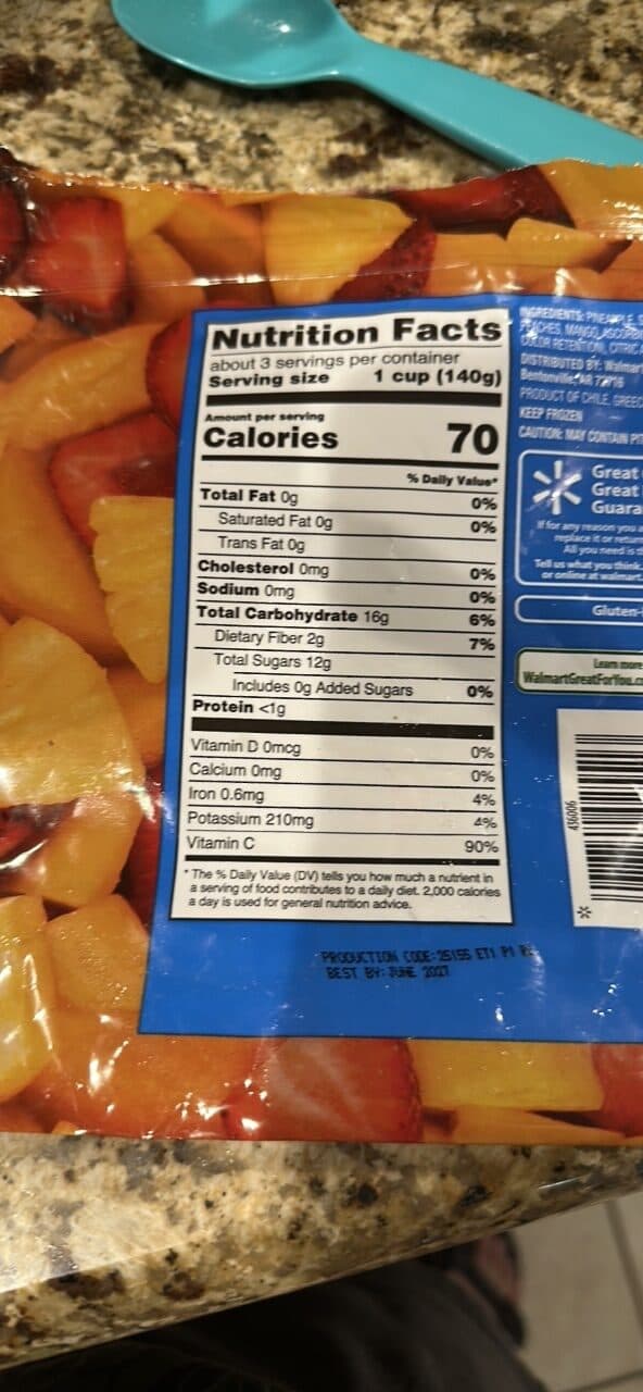 Great Value Mixed Fruit packshot