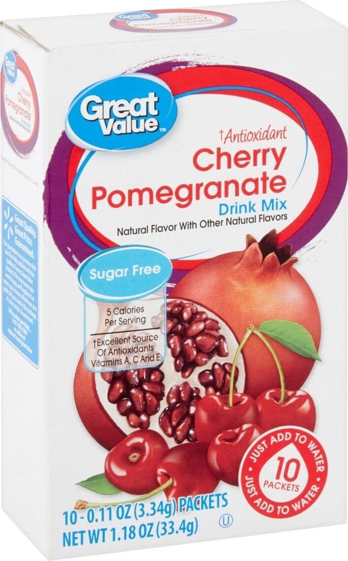 Great Value Antioxidant Drink Mix, Cherry Pomegranate packshot