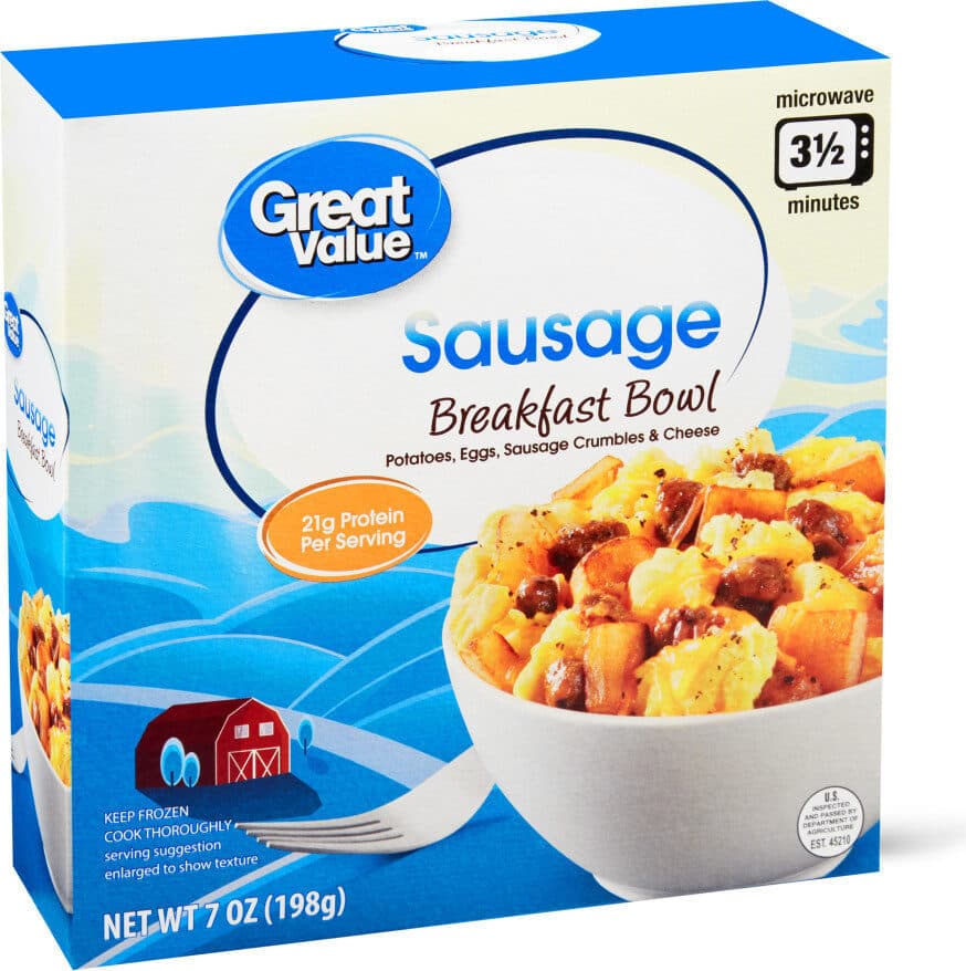 Great Value Sausage Breakfast Bowl packshot
