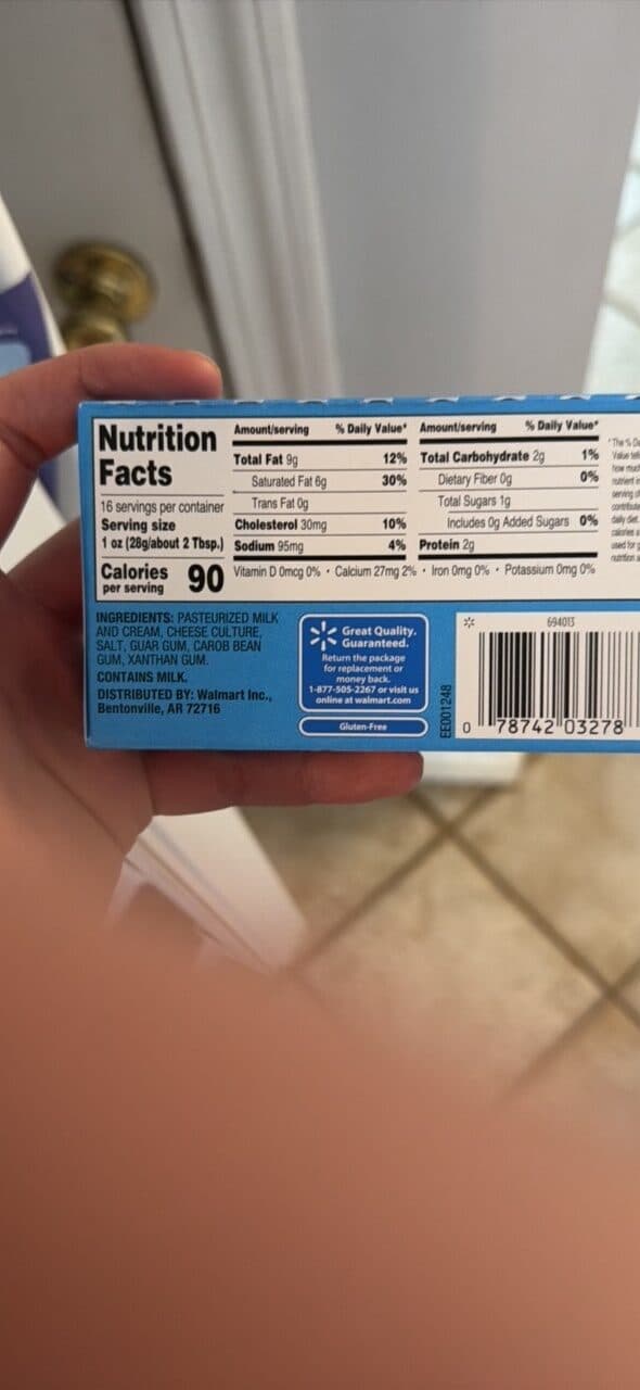 Great Value Cream Cheese Great Value packshot