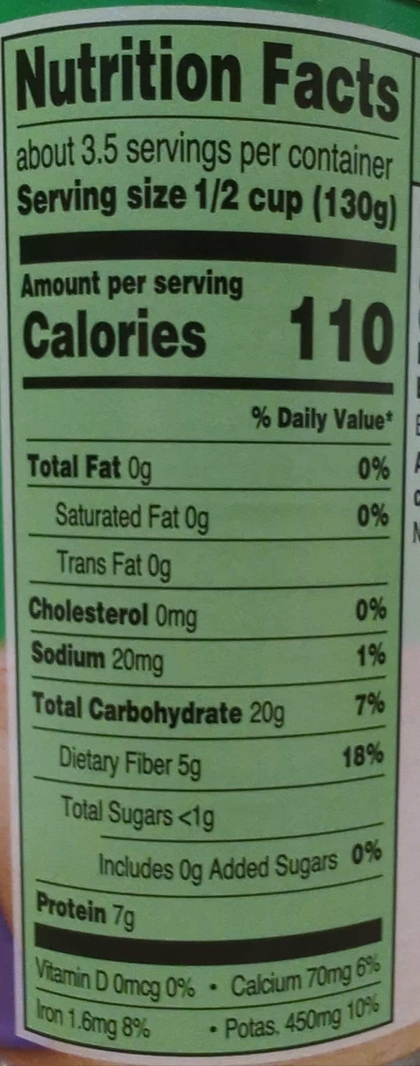 Great Value Pinto Beans packshot
