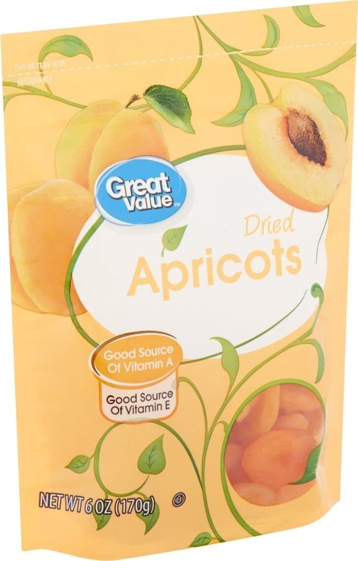 Great Value Dried Apricots packshot