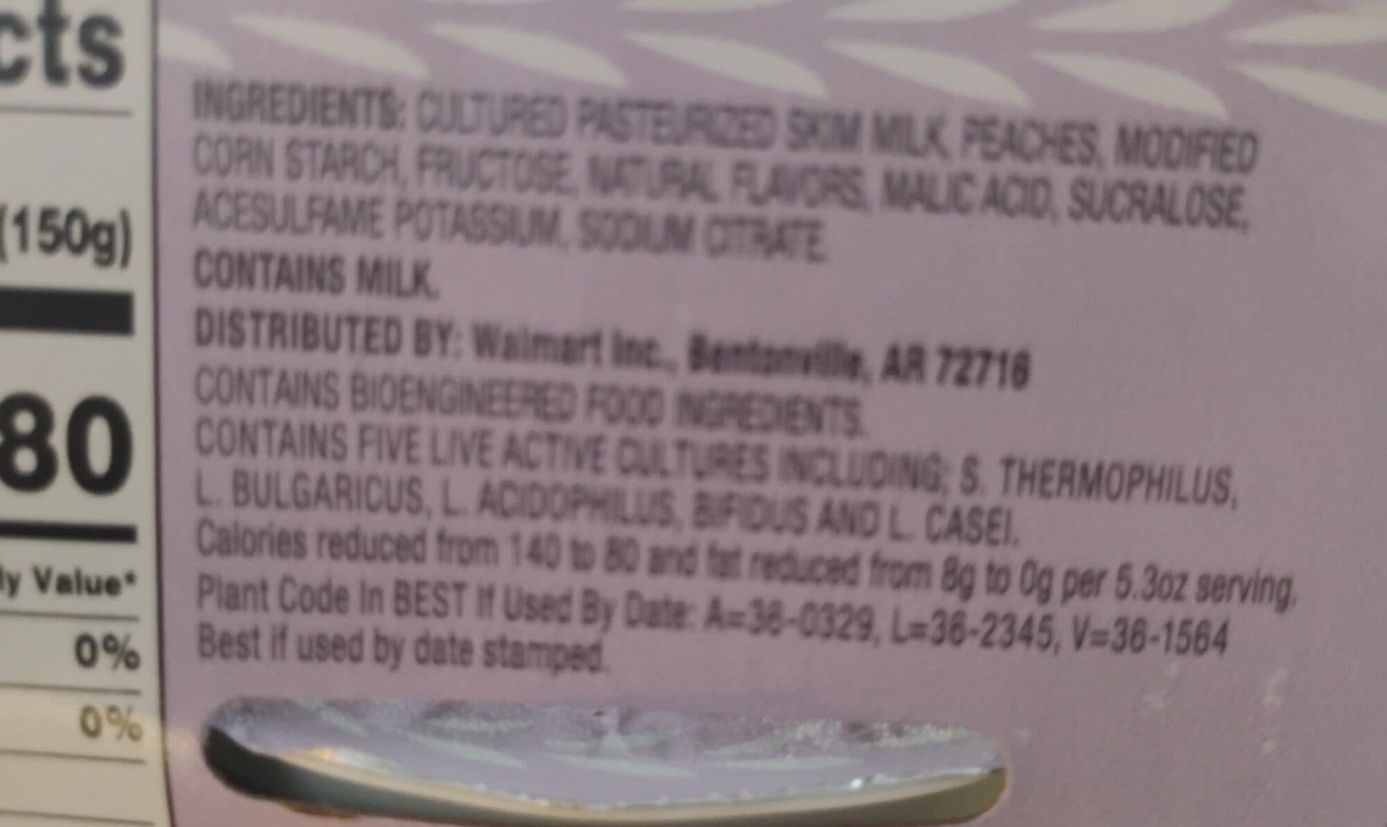 Great Value Light Greek Peach packshot