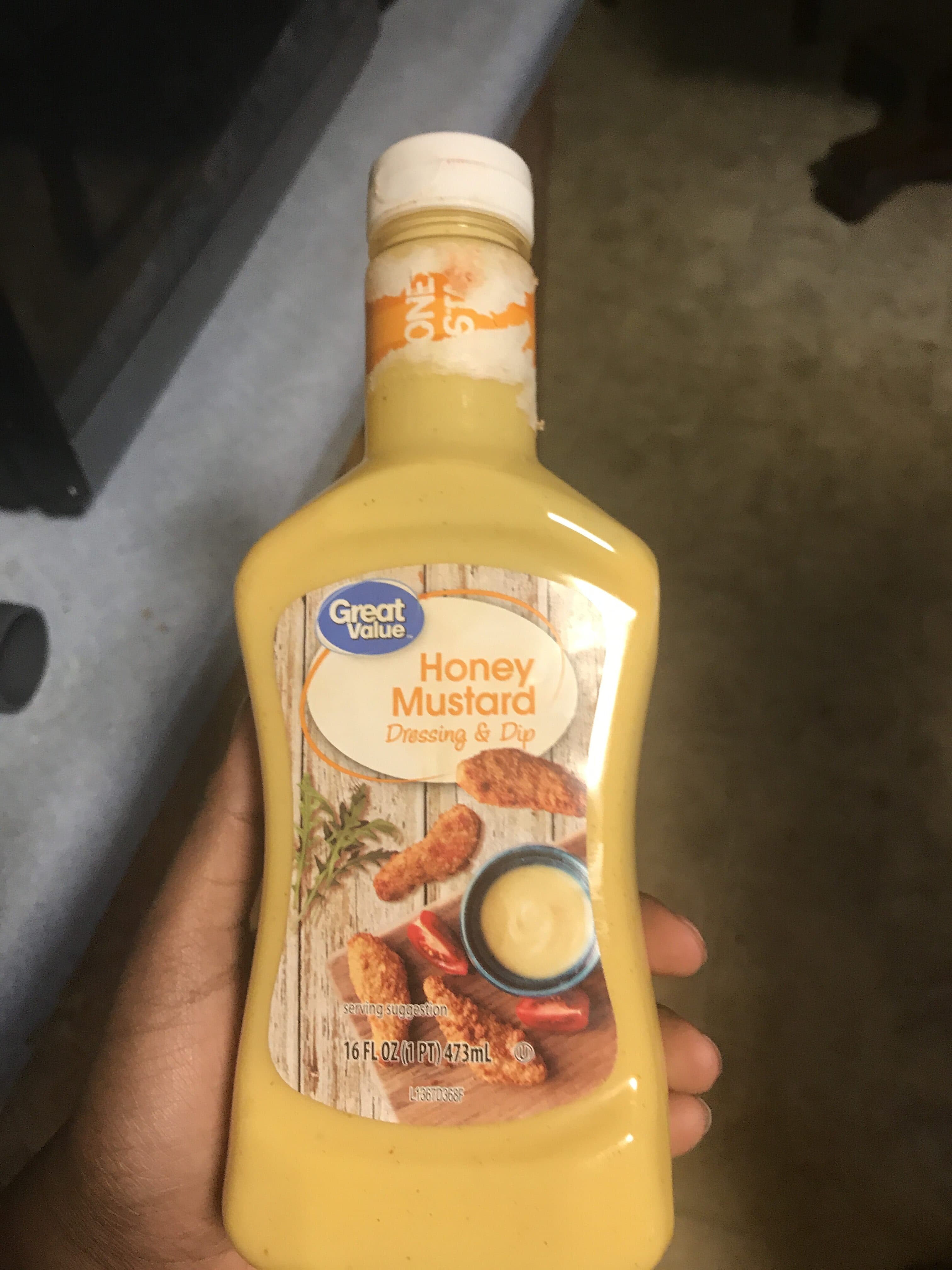 Great Value Great value, honey mustard dressing & dip, tangy packshot