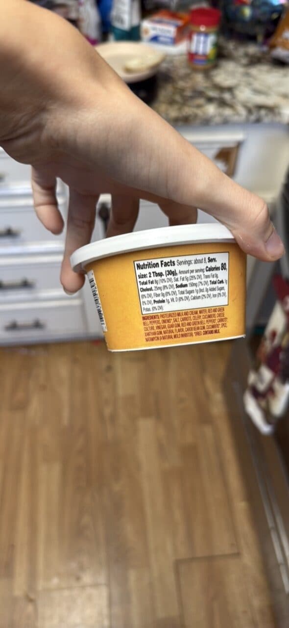 Great Value Garden Vegetable Cream Cheese Spread packshot
