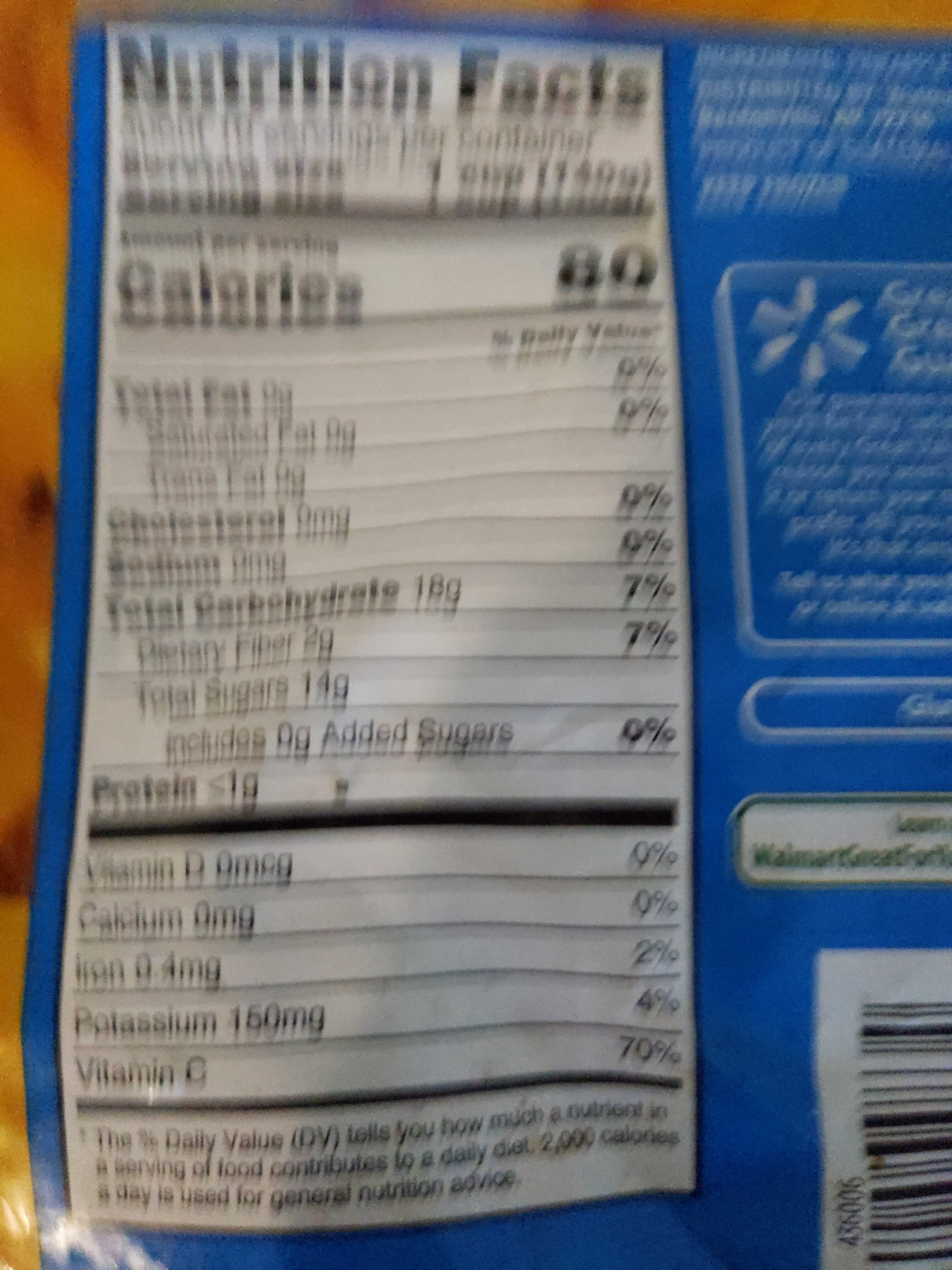 Great Value Pineapple Chunks packshot