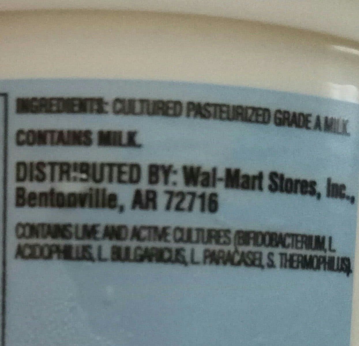 Great Value Greek yogurt packshot
