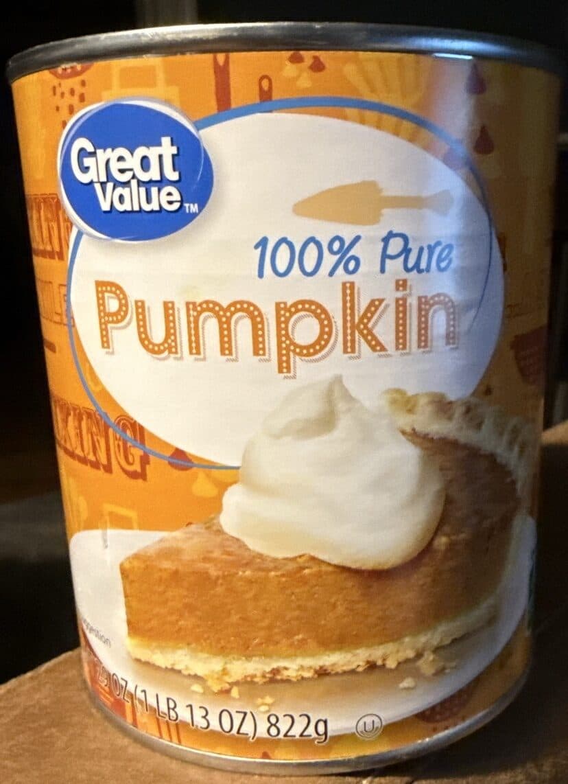 Great Value Great Value 100% Pure Pumpkin, 29 oz packshot