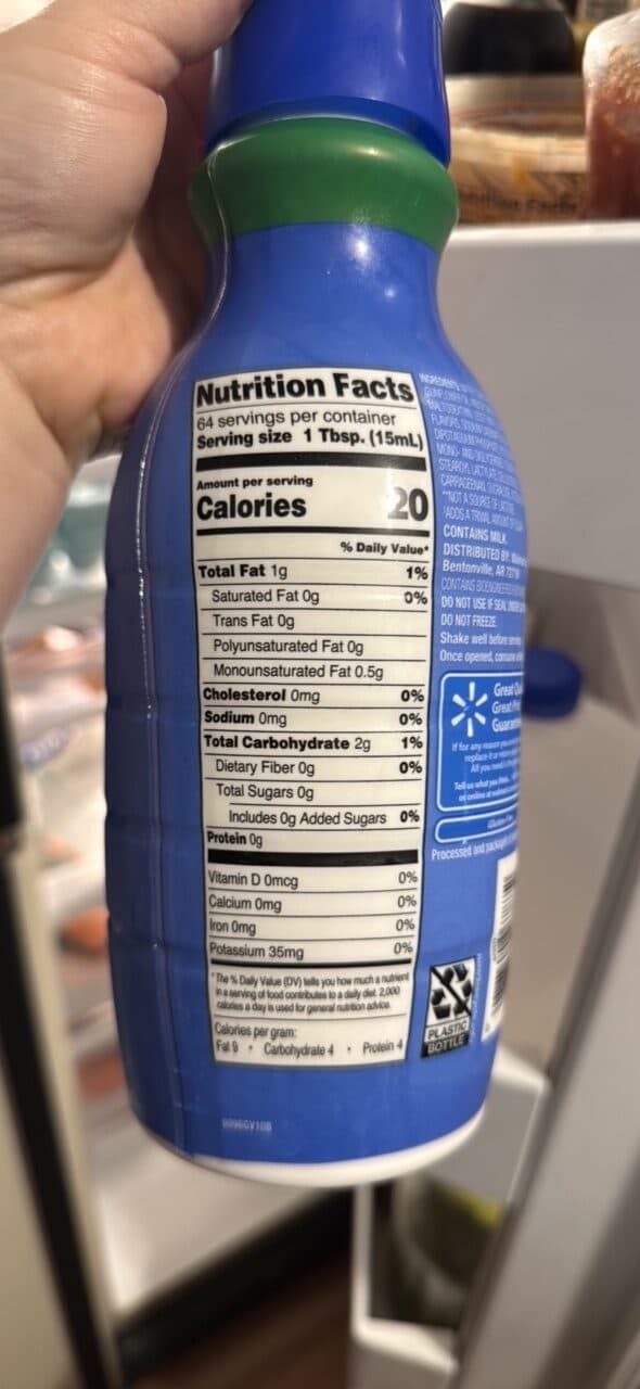 Great Value French Vanilla Sugar Free Coffee Creamer packshot