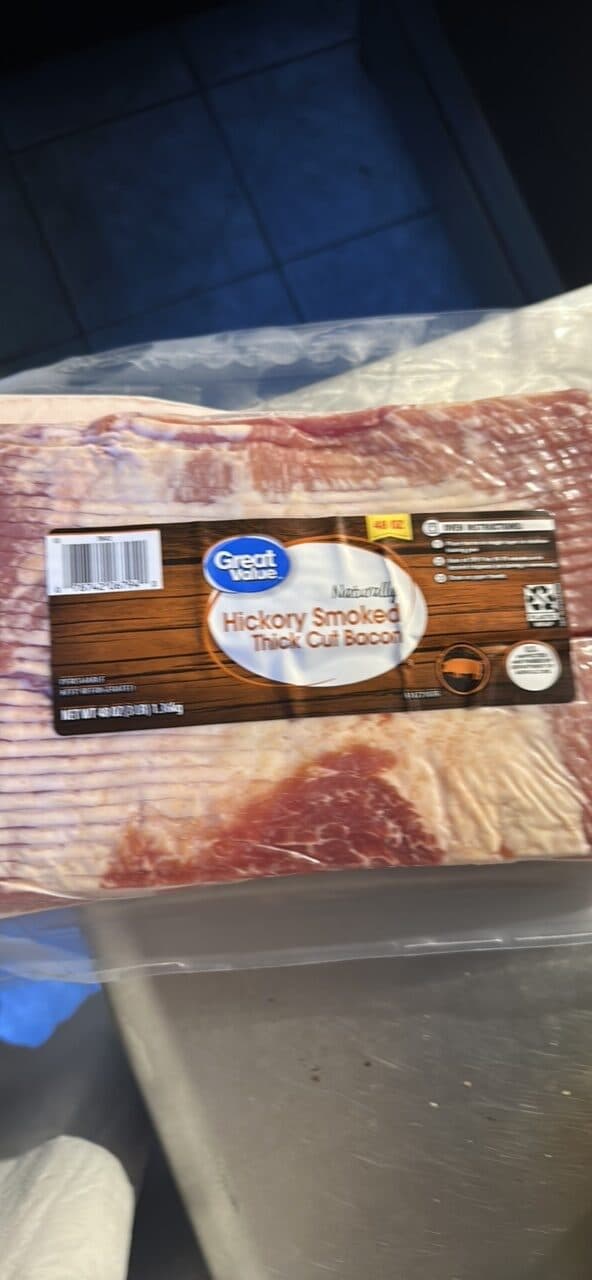 Great Value Hickory Smoked Thick Cut Bacon packshot