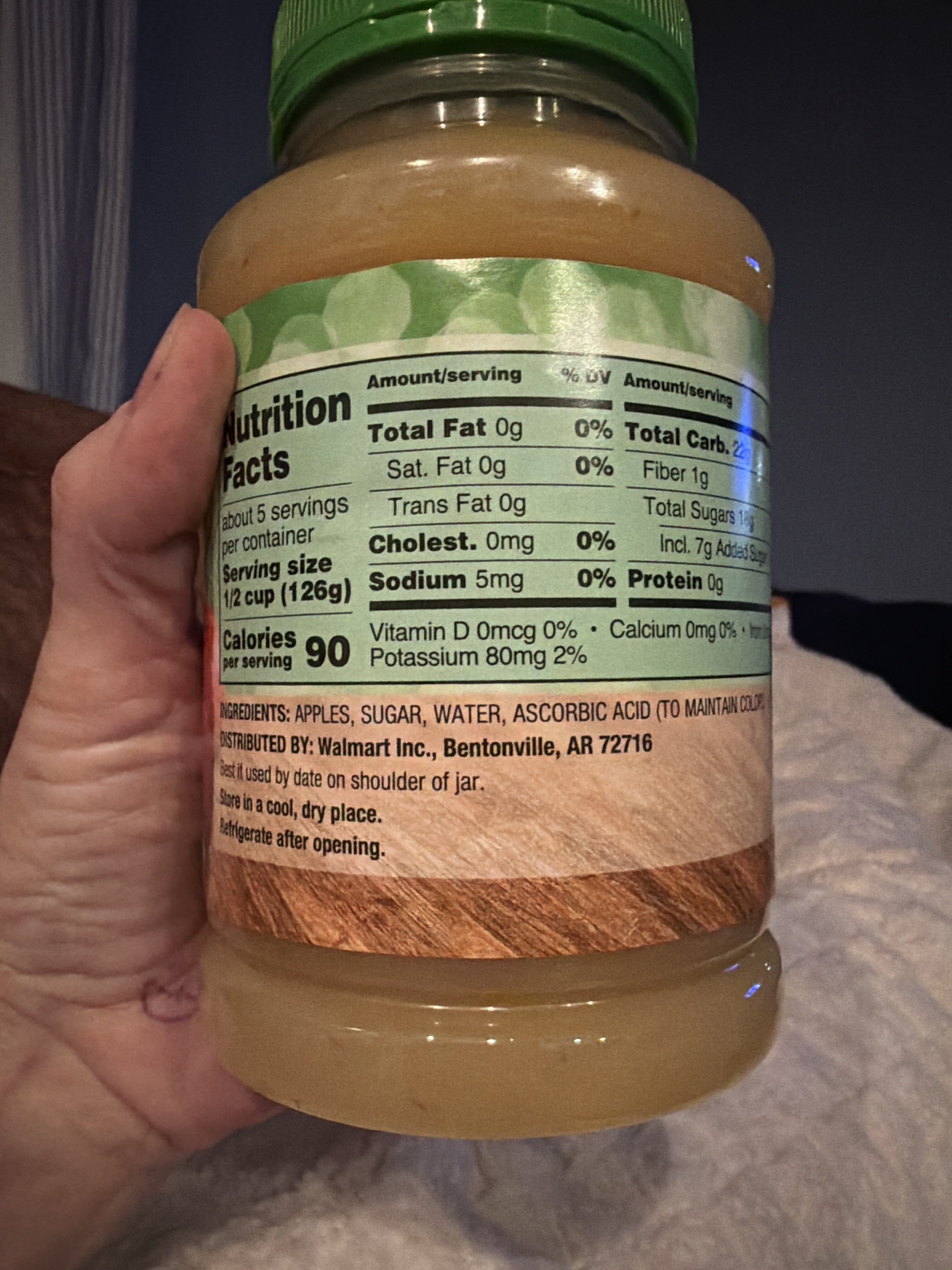 Great Value Original Applesauce packshot