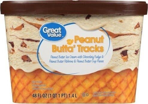 Great Value Peanut Butter Cup Ice Cream packshot