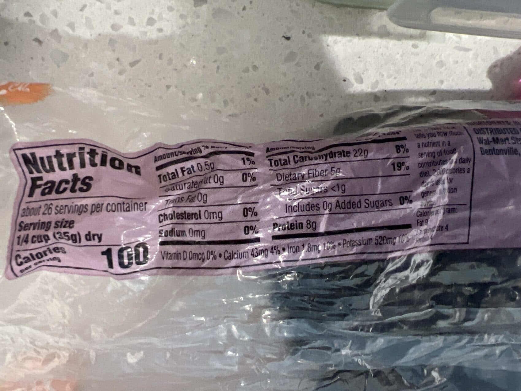 Great Value Black beans packshot