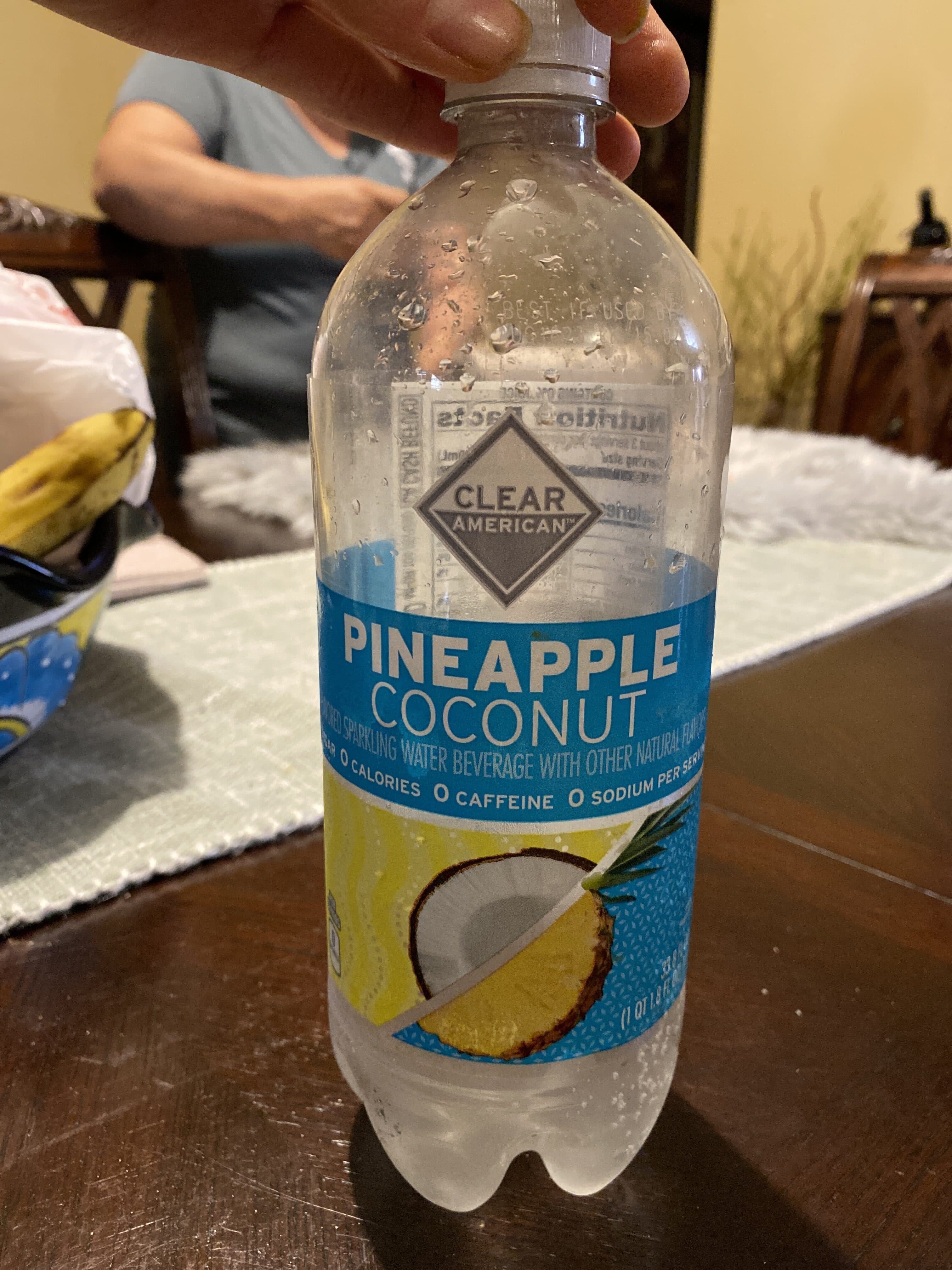 Clear American Clear american, sparkling water beverage, pineapple coconut, pineapple coconut packshot